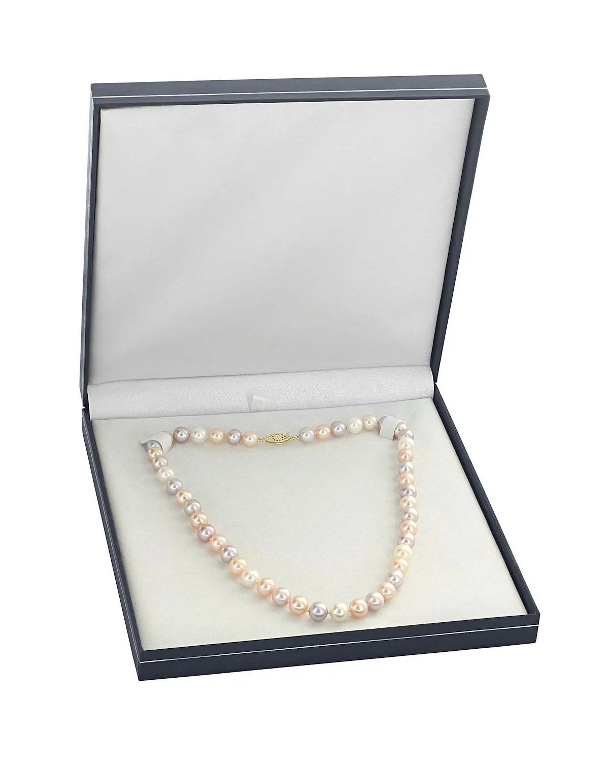 10.5-11.5mm Freshwater Multicolor Pearl Necklace - AAA Quality