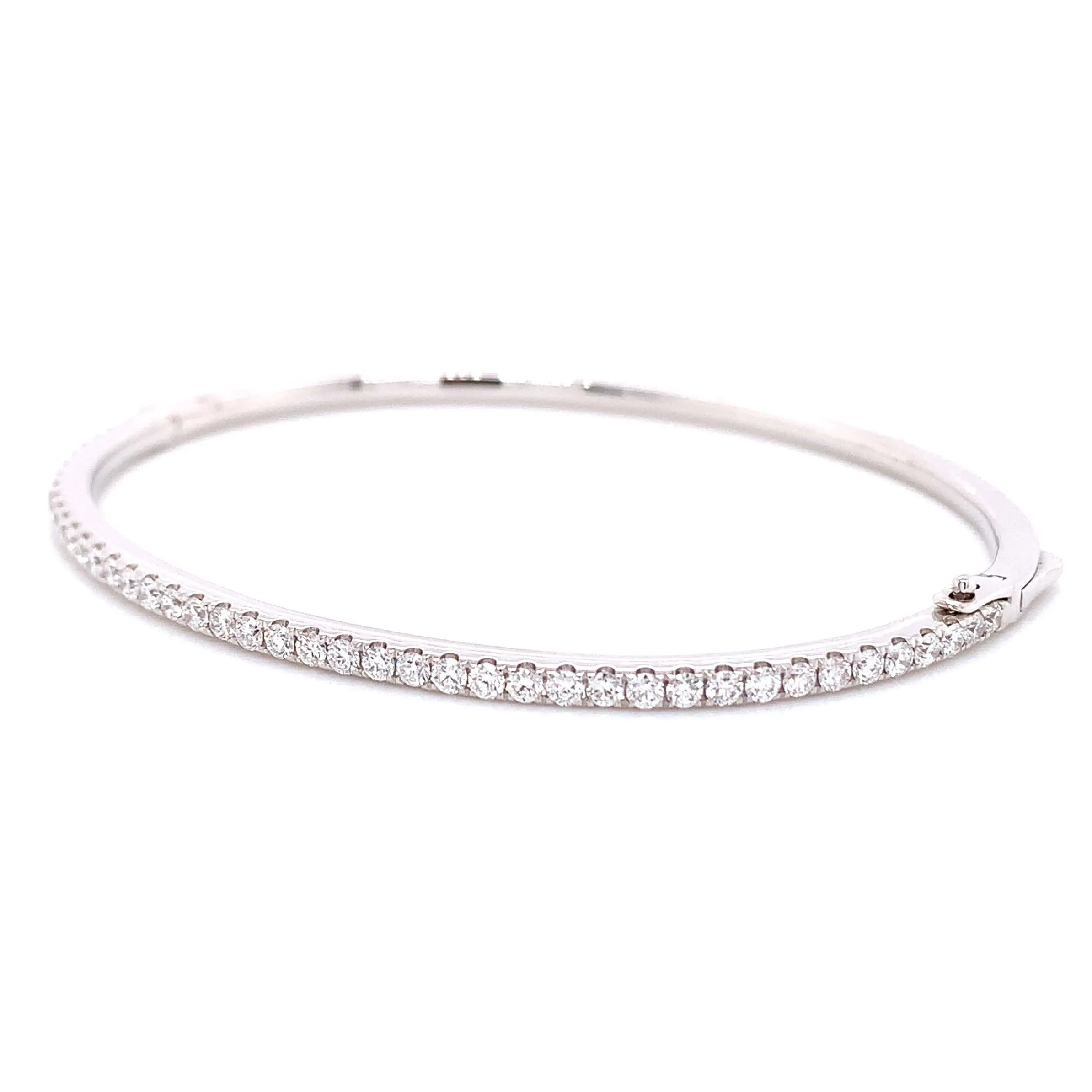 1.10ct t.w. White Gold Diamond Bangle