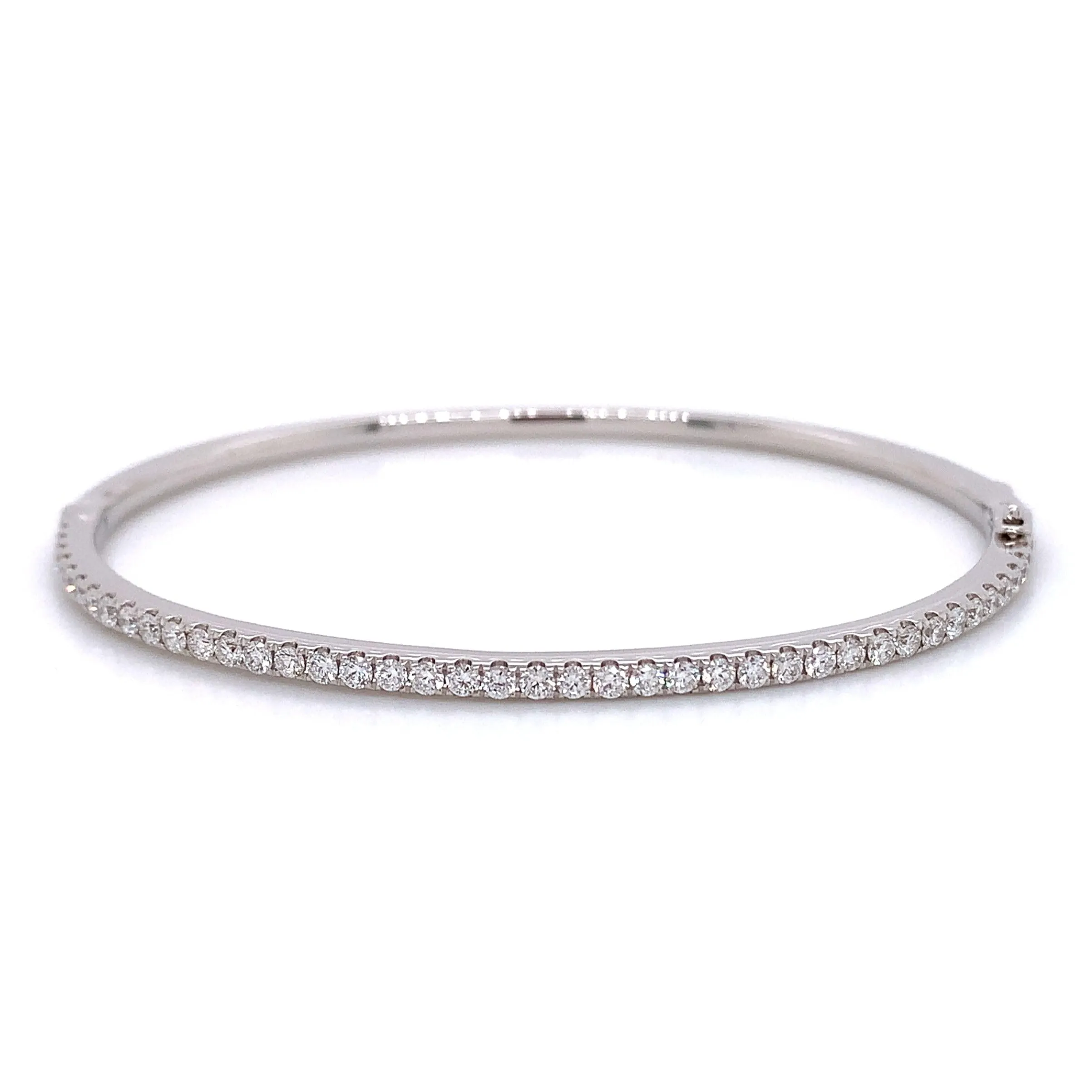 1.10ct t.w. White Gold Diamond Bangle