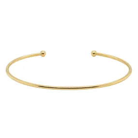 14ct Yellow Gold Fine Torc Bangle