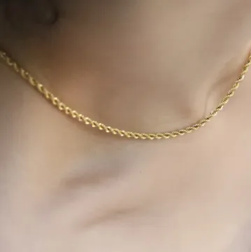 18K Gold-Filled 2mm Rope Necklace