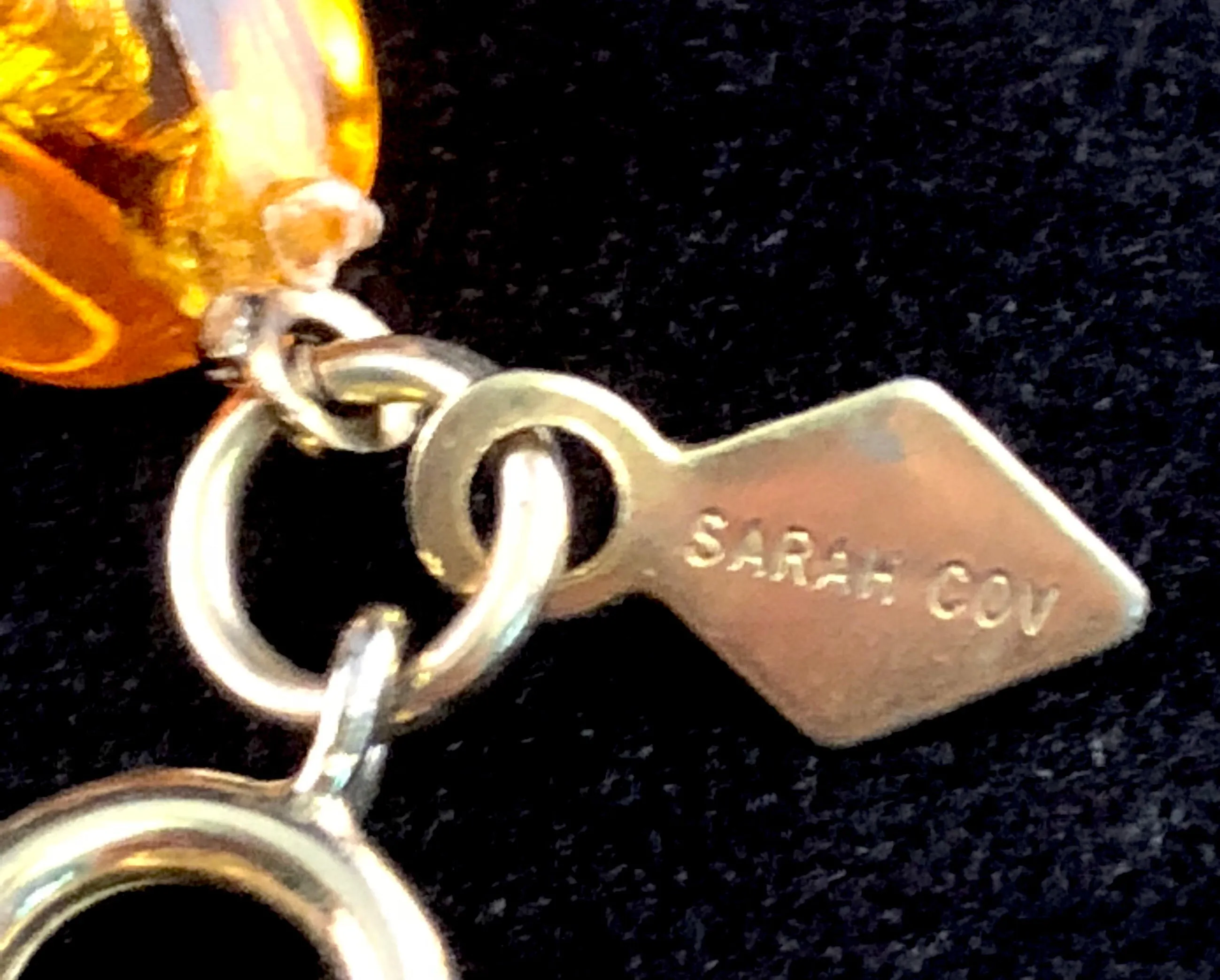 1976 Sarah Coventry Amber Holiday Beads