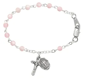 5 1/2in Pink baby bracelet - B25L