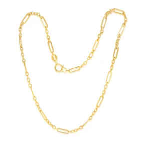 9ct Yellow Gold Fancy 25cm Anklet