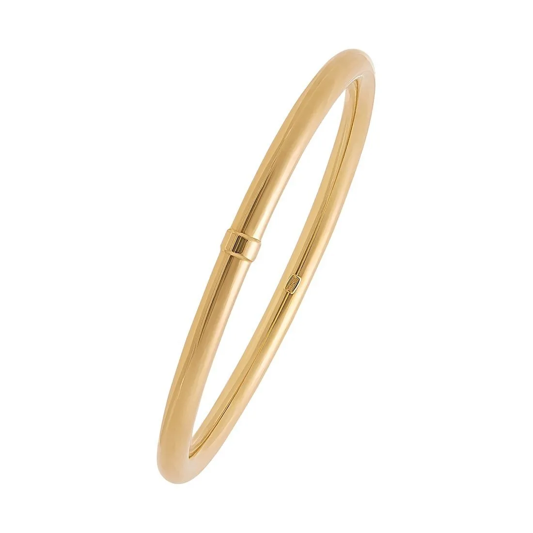 9ct Yellow Gold Silver Infused Golf Bangle