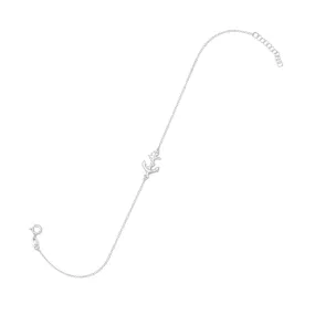 9"   1" Sideways Anchor Anklet