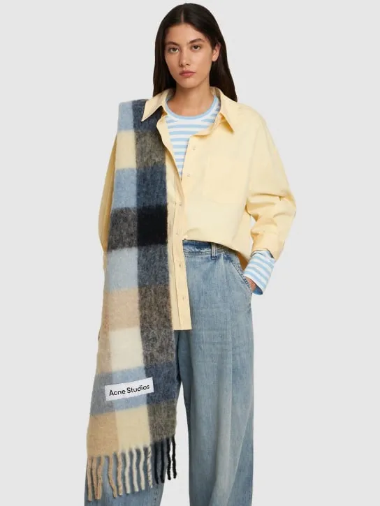 Acne Studios   Wool alpaca &amp; mohair scarf 