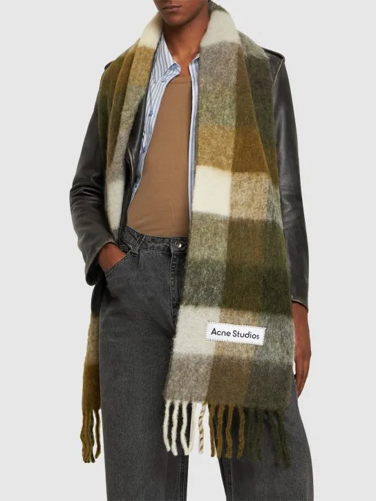 Acne Studios   Wool alpaca &amp; mohair scarf 