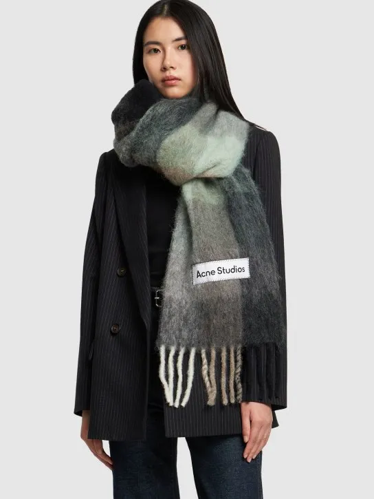 Acne Studios   Wool alpaca &amp; mohair scarf 