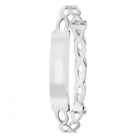 Acotis Silver Bangle Round Id Expandable G4409