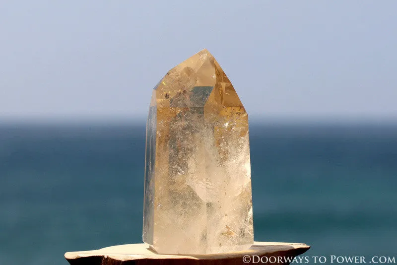 Amazing Citrine John of God Devic Temple Master Dow Crystal Point