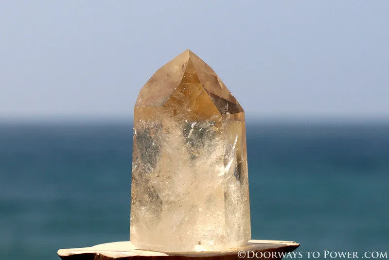 Amazing Citrine John of God Devic Temple Master Dow Crystal Point