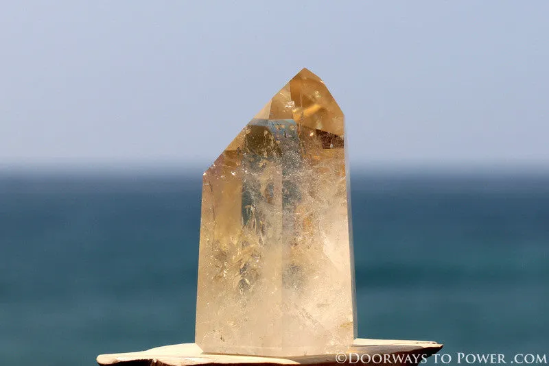 Amazing Citrine John of God Devic Temple Master Dow Crystal Point