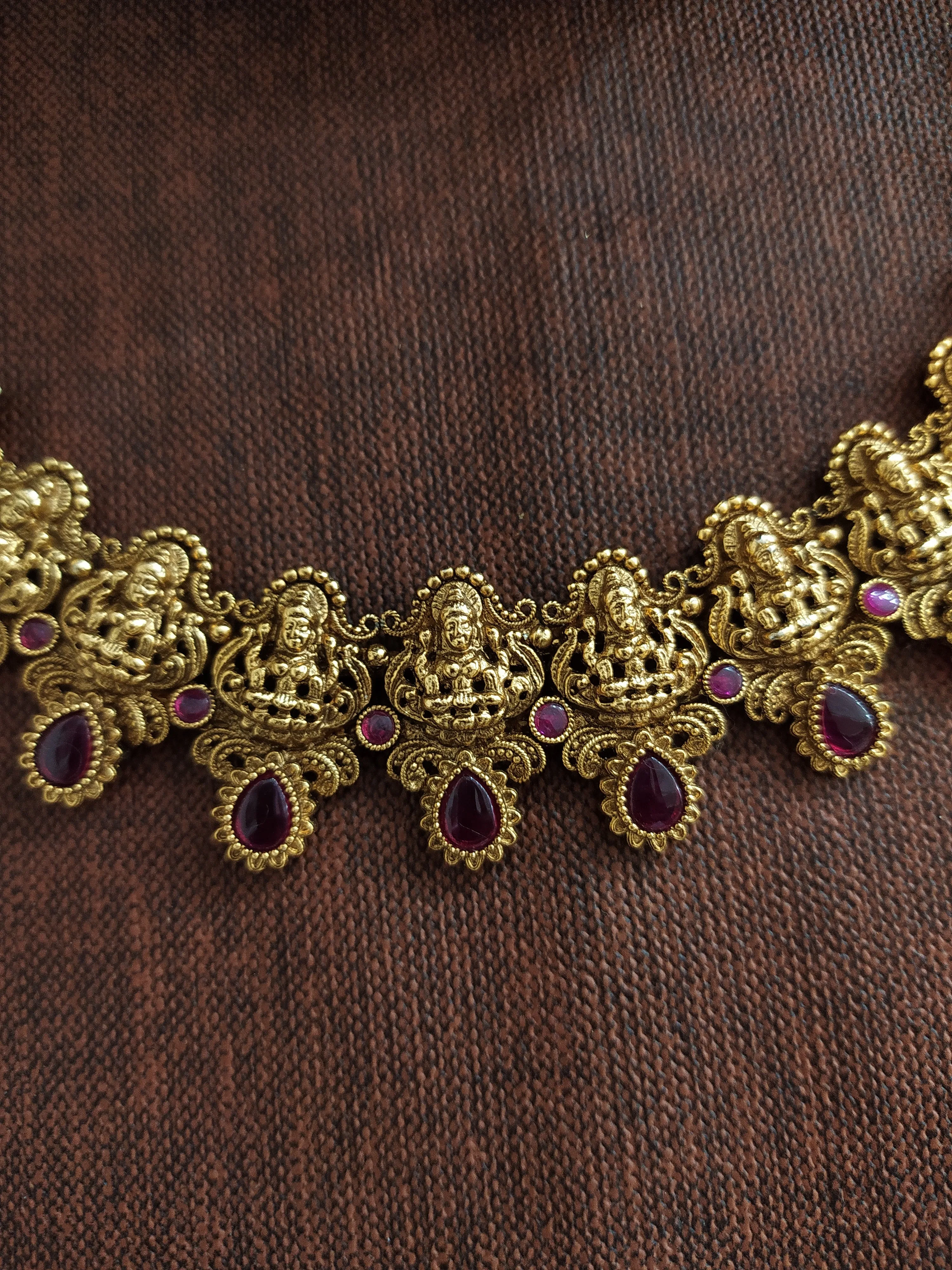 Antique Lakshmi Necklace Set