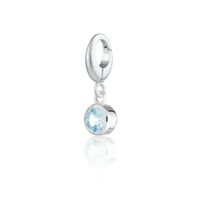 Aquamarine Charm - March Birthstone