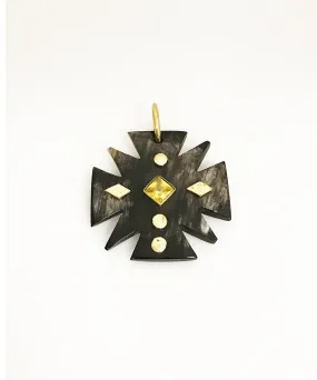 Ashley Pittman Utawala Pendant Dark Horn