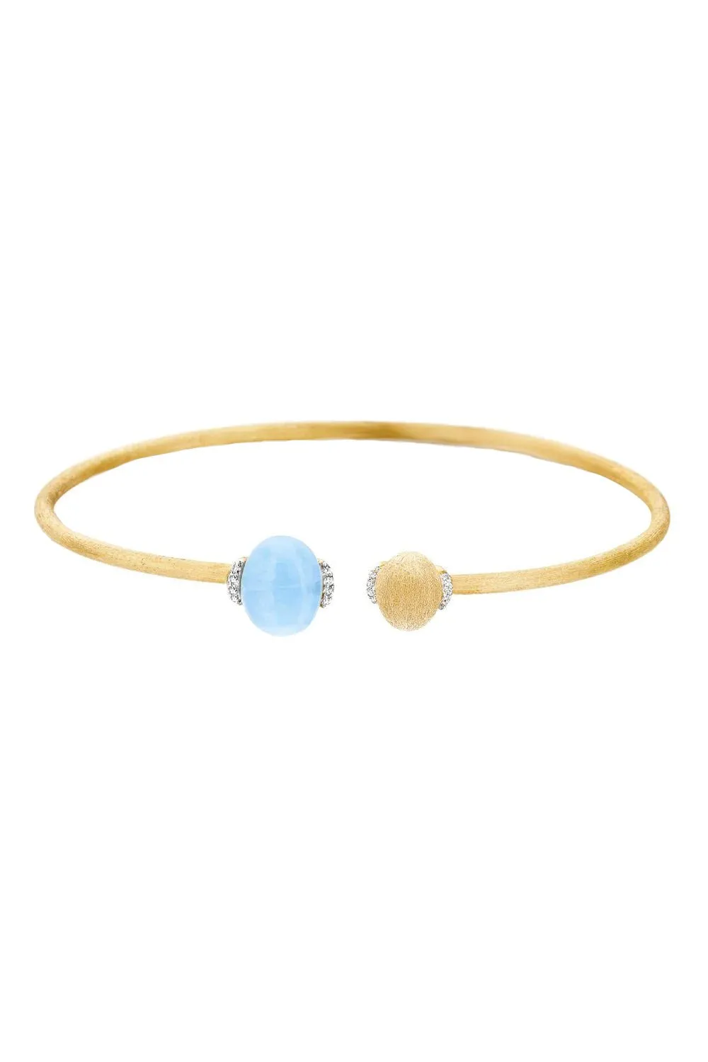 Azure Milky Aquamarine Bracelet