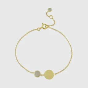 Bali 9ct Gold Moonstone June Birthstone Bracelet