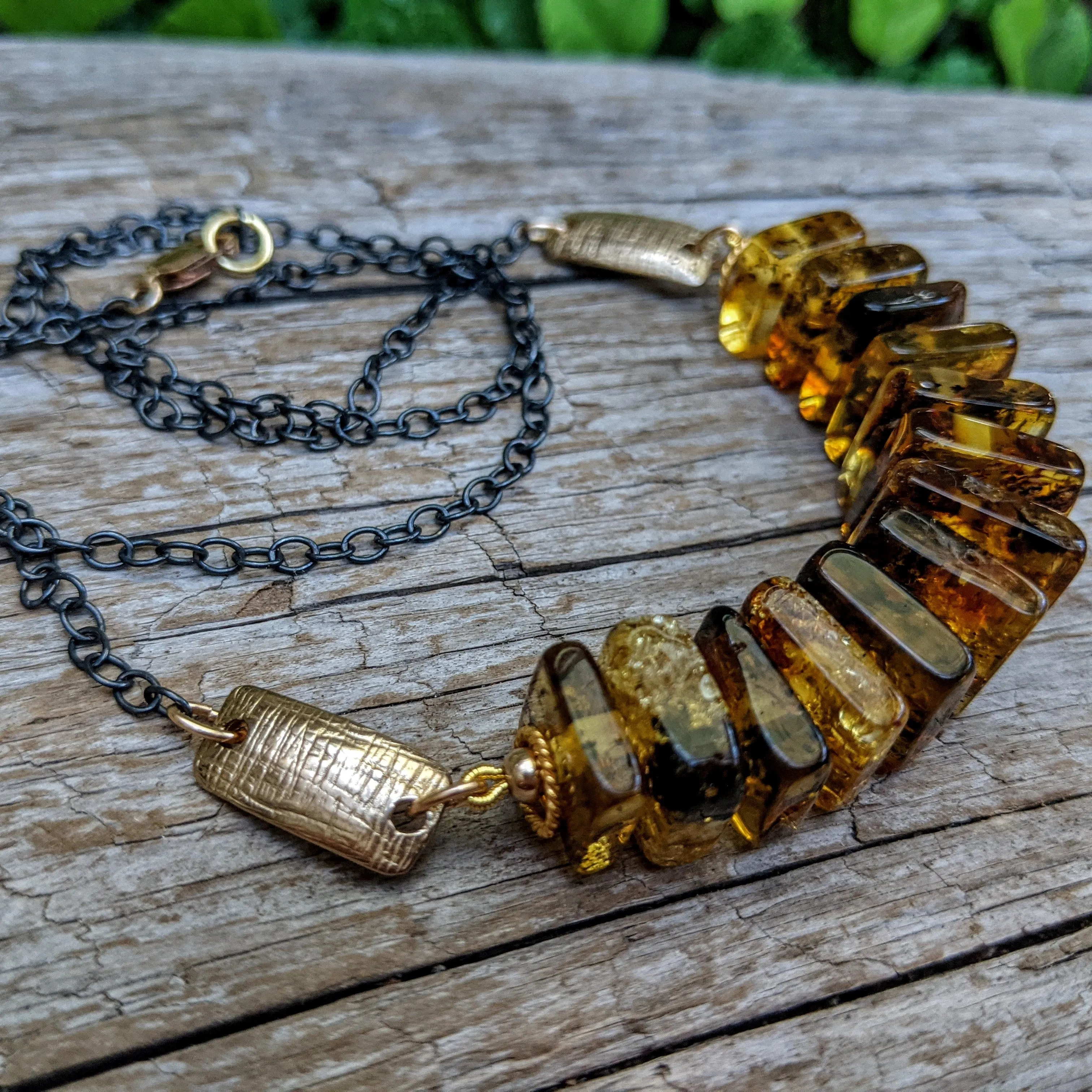 Baltic Amber Artisan Boho Necklace