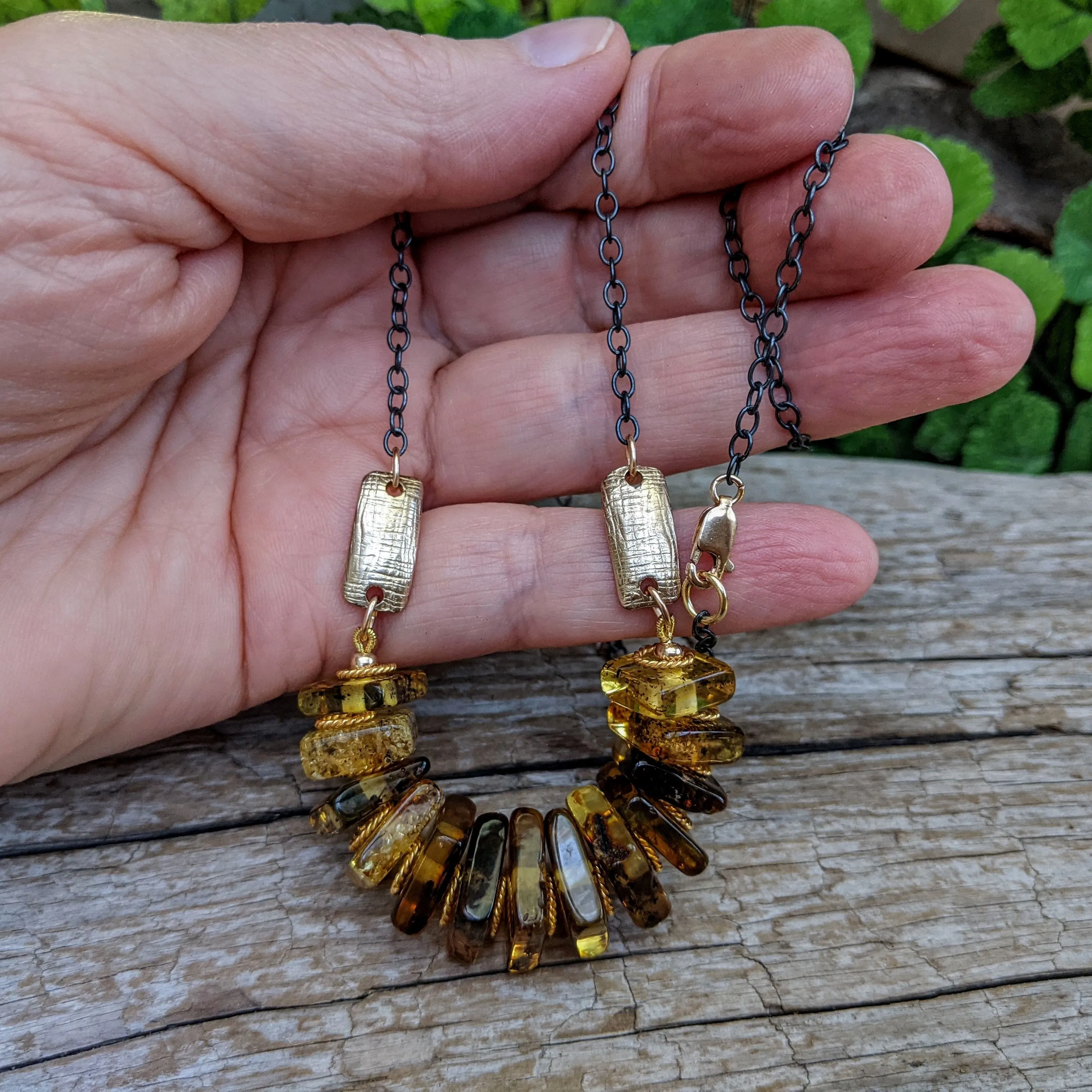 Baltic Amber Artisan Boho Necklace