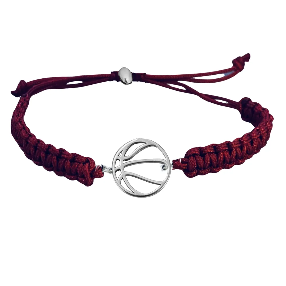 Basketball Stainless Steel Rope Bracelet - Pick Color