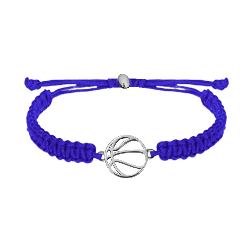 Basketball Stainless Steel Rope Bracelet - Pick Color