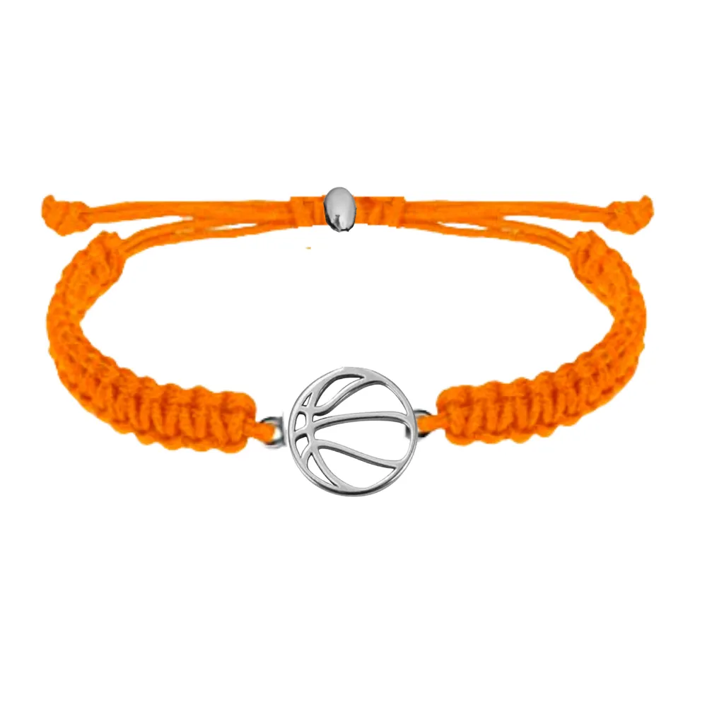 Basketball Stainless Steel Rope Bracelet - Pick Color