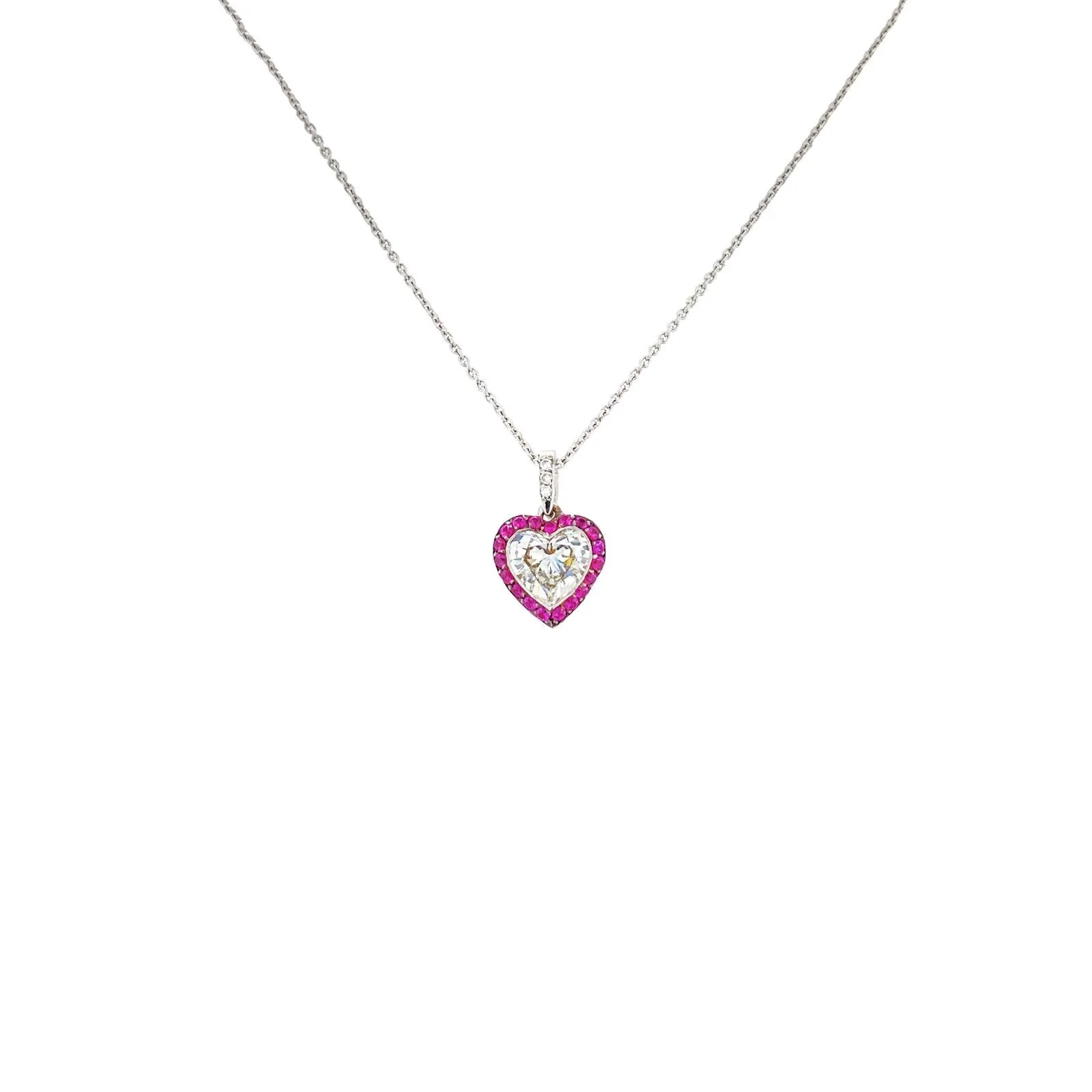 Bez Ambar Heart Diamond Necklace