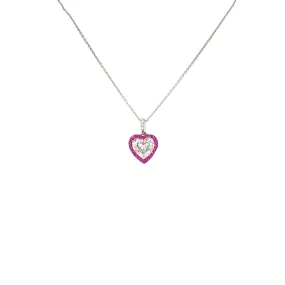 Bez Ambar Heart Diamond Necklace