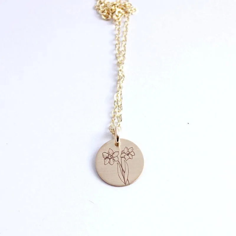 Birth Flower Necklace