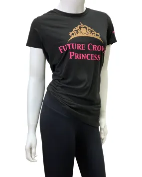 Black and Gold Future Crown Princess Crew Neck