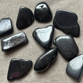 Black Hematite Tumble Stone