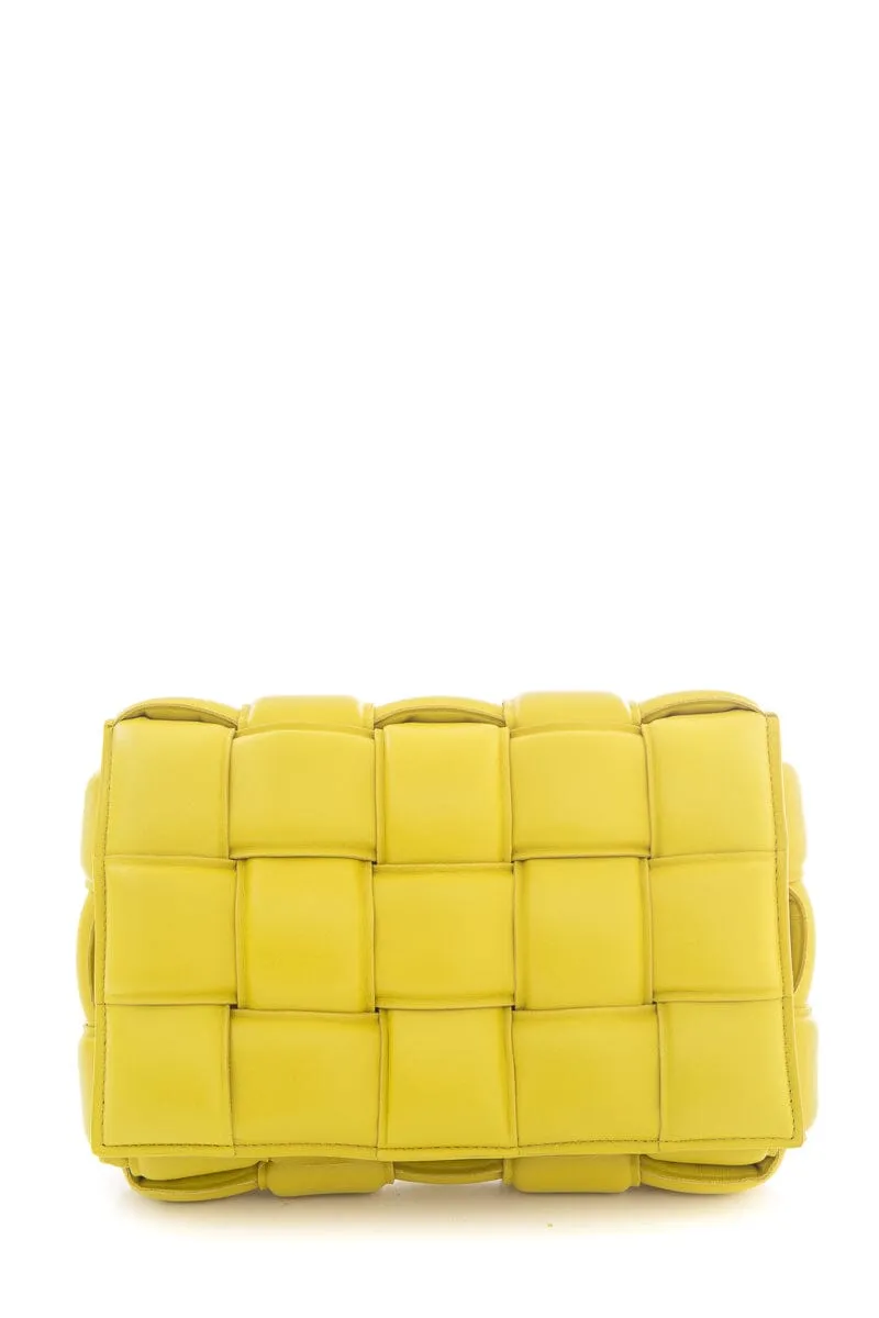 Bottega Veneta Citrine Cassette Handbag