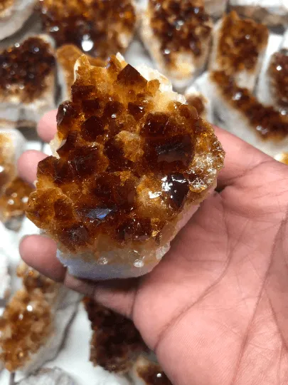 Brazilian Citrine Geode Rough Crystal Mineral Specimen