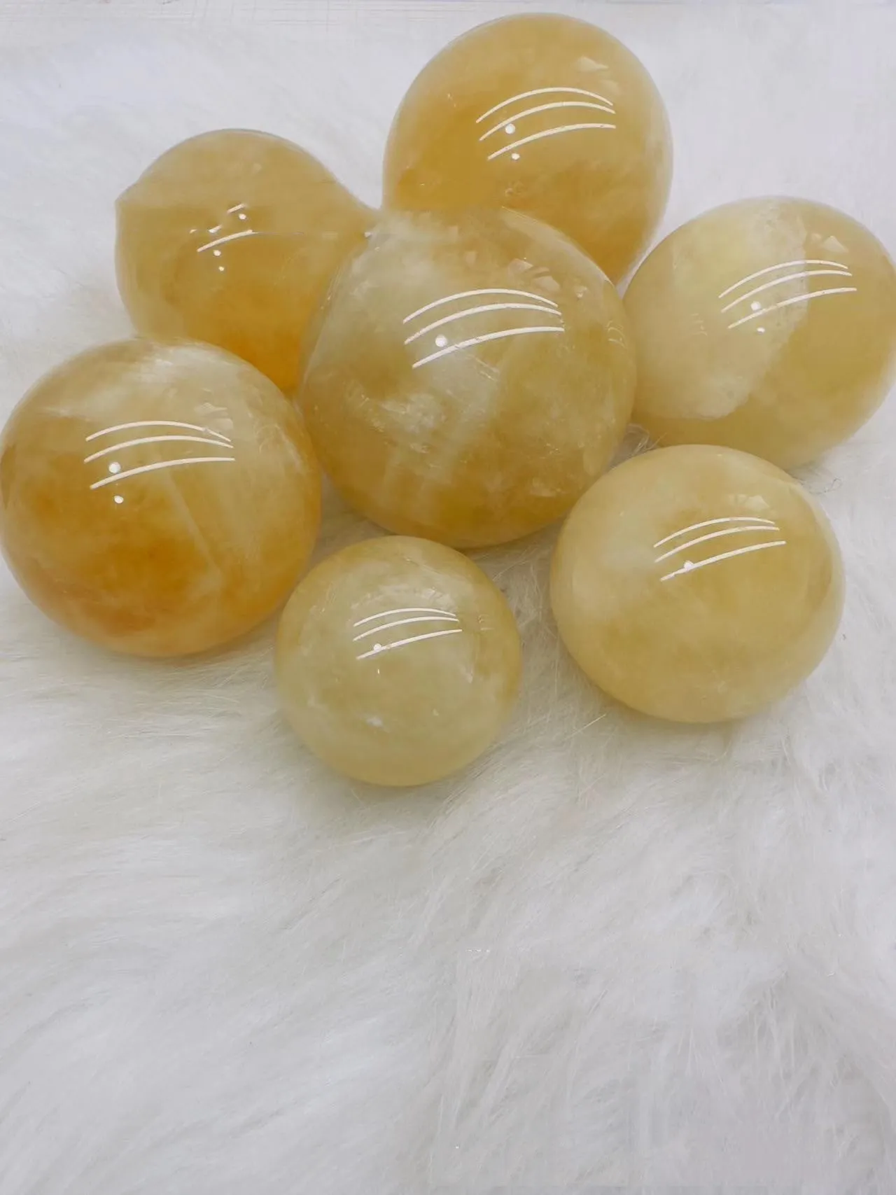 Brazilian Citrine Sphere's! Makes a great gift for any occasion!! :)