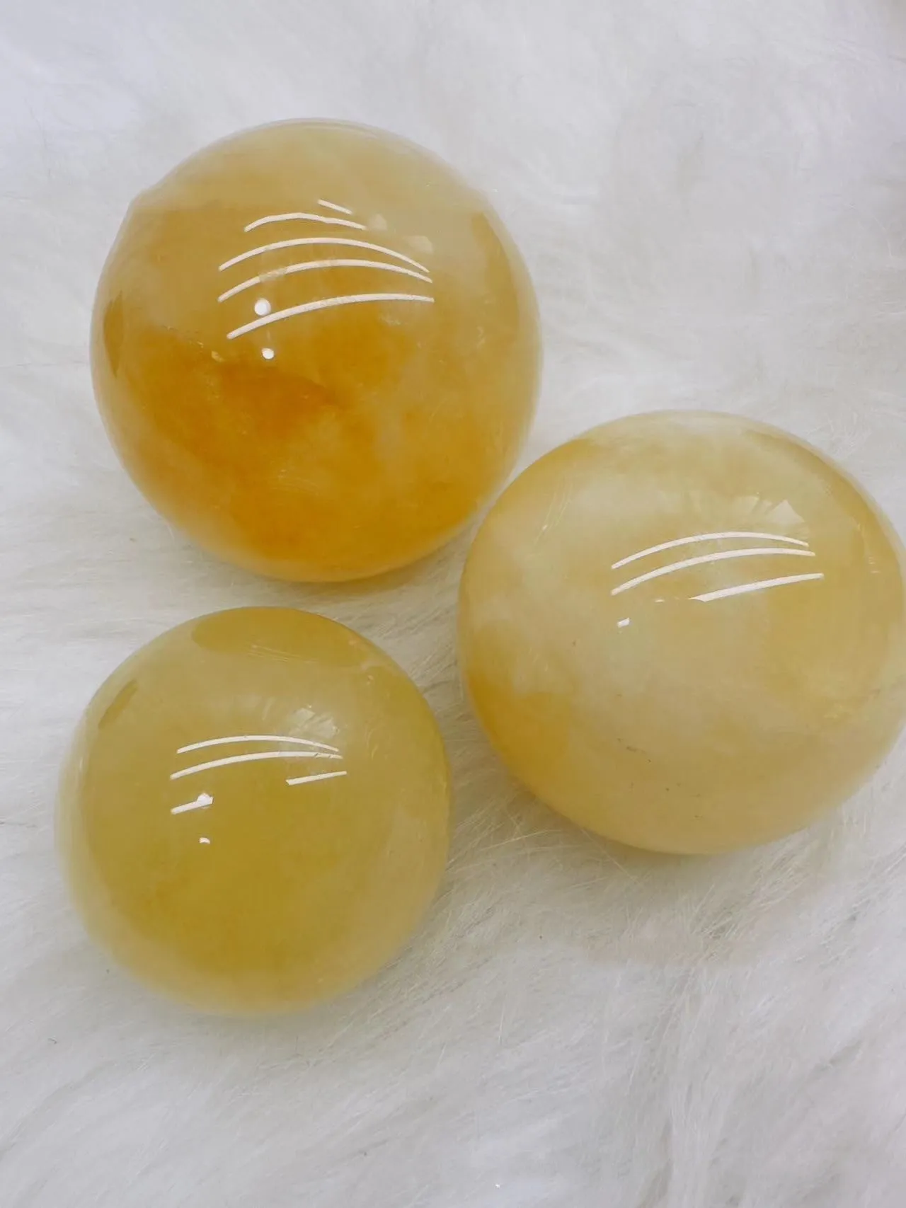 Brazilian Citrine Sphere's! Makes a great gift for any occasion!! :)