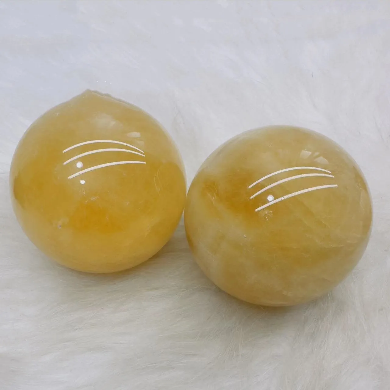 Brazilian Citrine Sphere's! Makes a great gift for any occasion!! :)