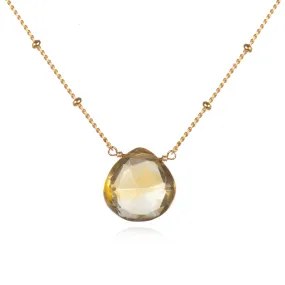 Brighter Than Sunshine Citrine Necklace