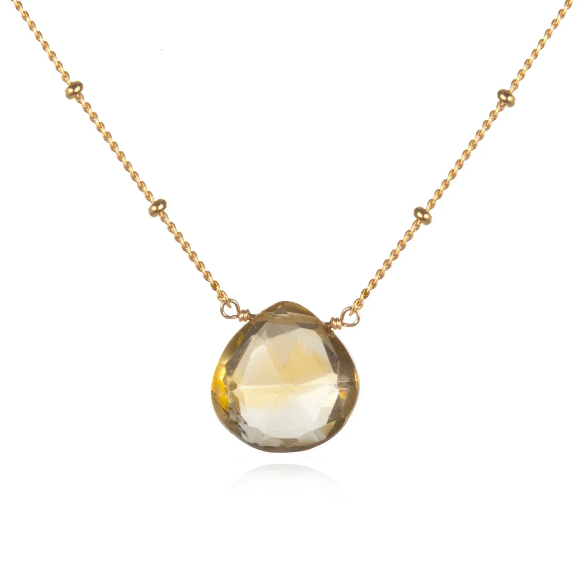 Brighter Than Sunshine Citrine Necklace