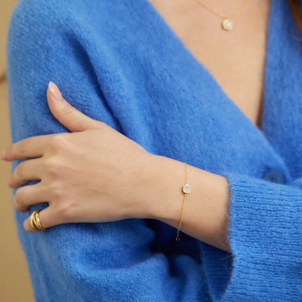 Brooklyn Moonstone & Gold Vermeil Bracelet