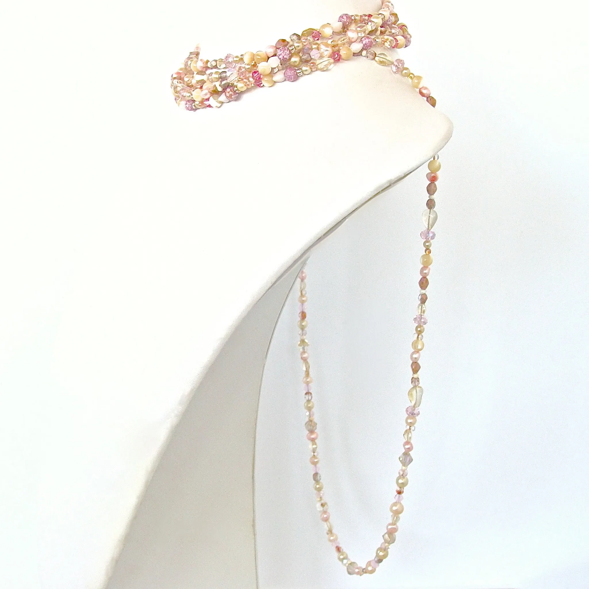 Chantilly: Pearl Rope Necklace