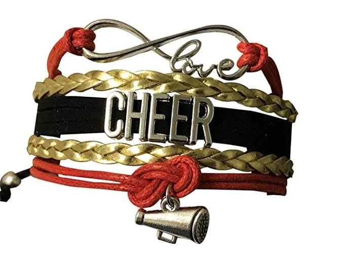 Cheer Charm Bracelet - 22 Team Colors Available