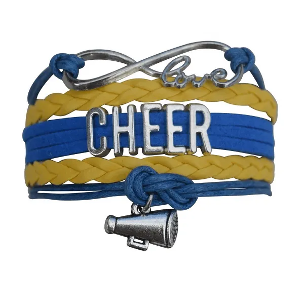 Cheer Charm Bracelet - 22 Team Colors Available