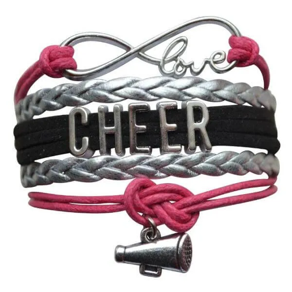 Cheer Charm Bracelet - 22 Team Colors Available