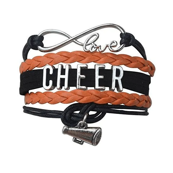 Cheer Charm Bracelet - 22 Team Colors Available