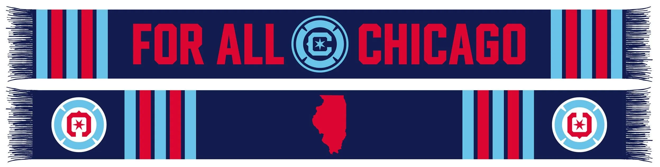 Chicago Fire FC For All Chicago State Scarf *LIMITED RELEASE*