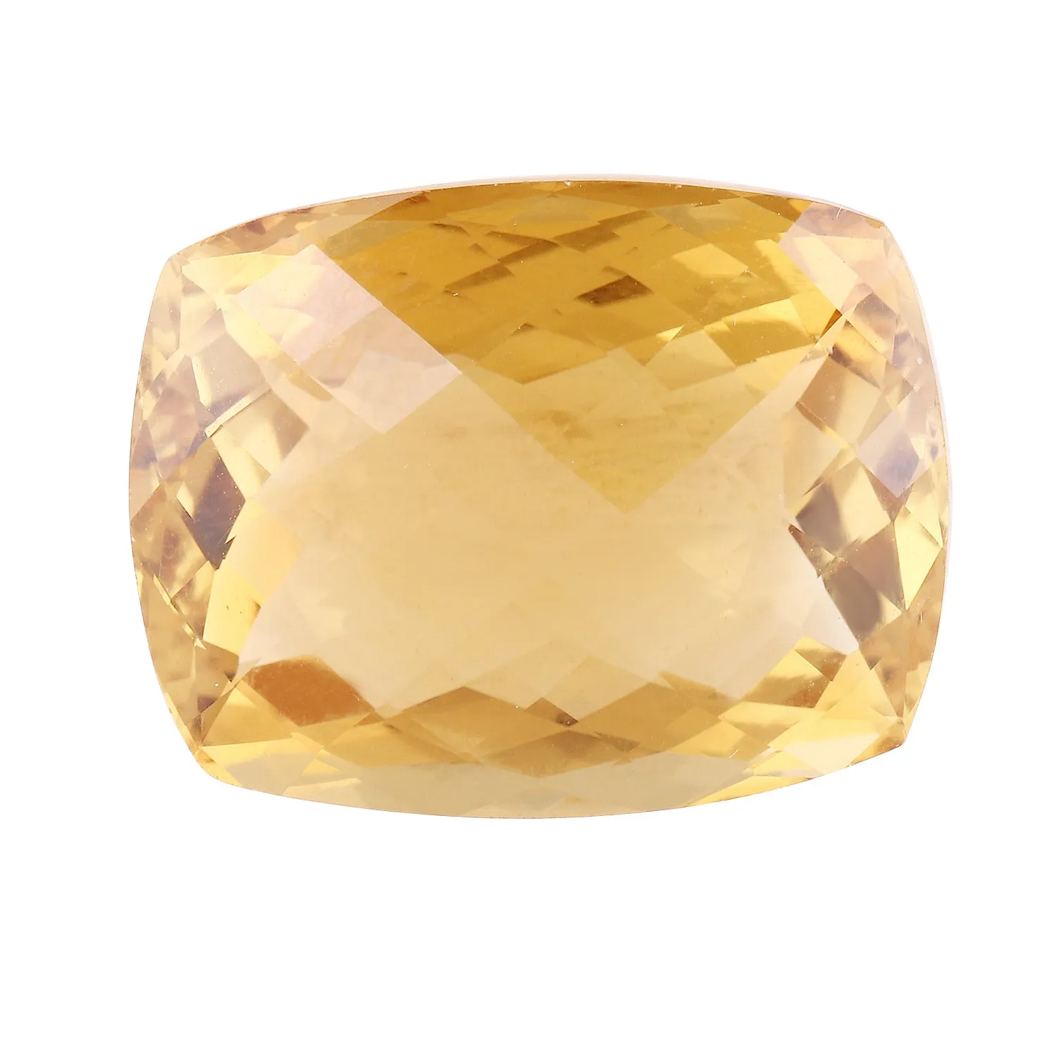 Citrine 23X18 MM Checker Cut Cushion 31.25Cts.