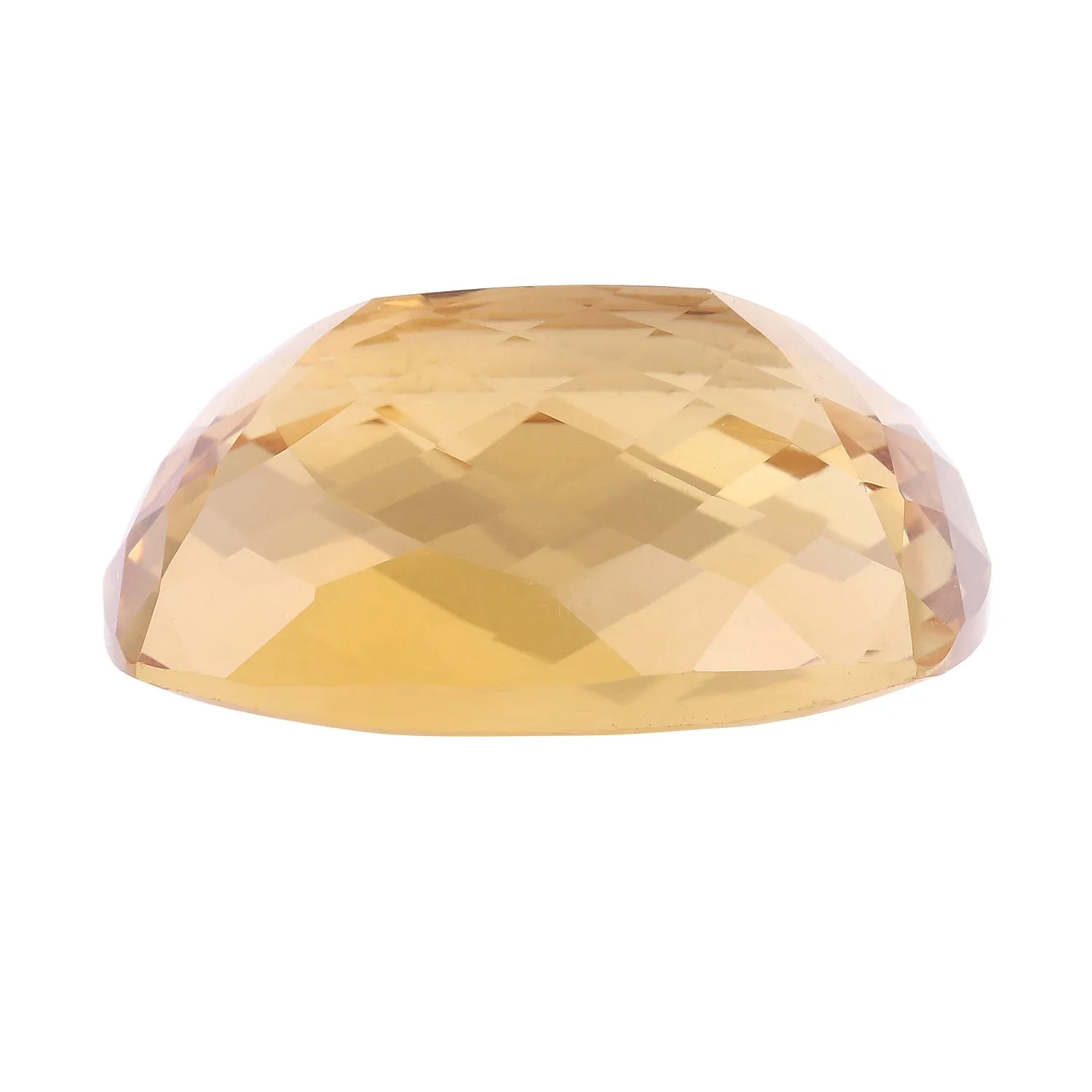 Citrine 23X18 MM Checker Cut Cushion 31.25Cts.