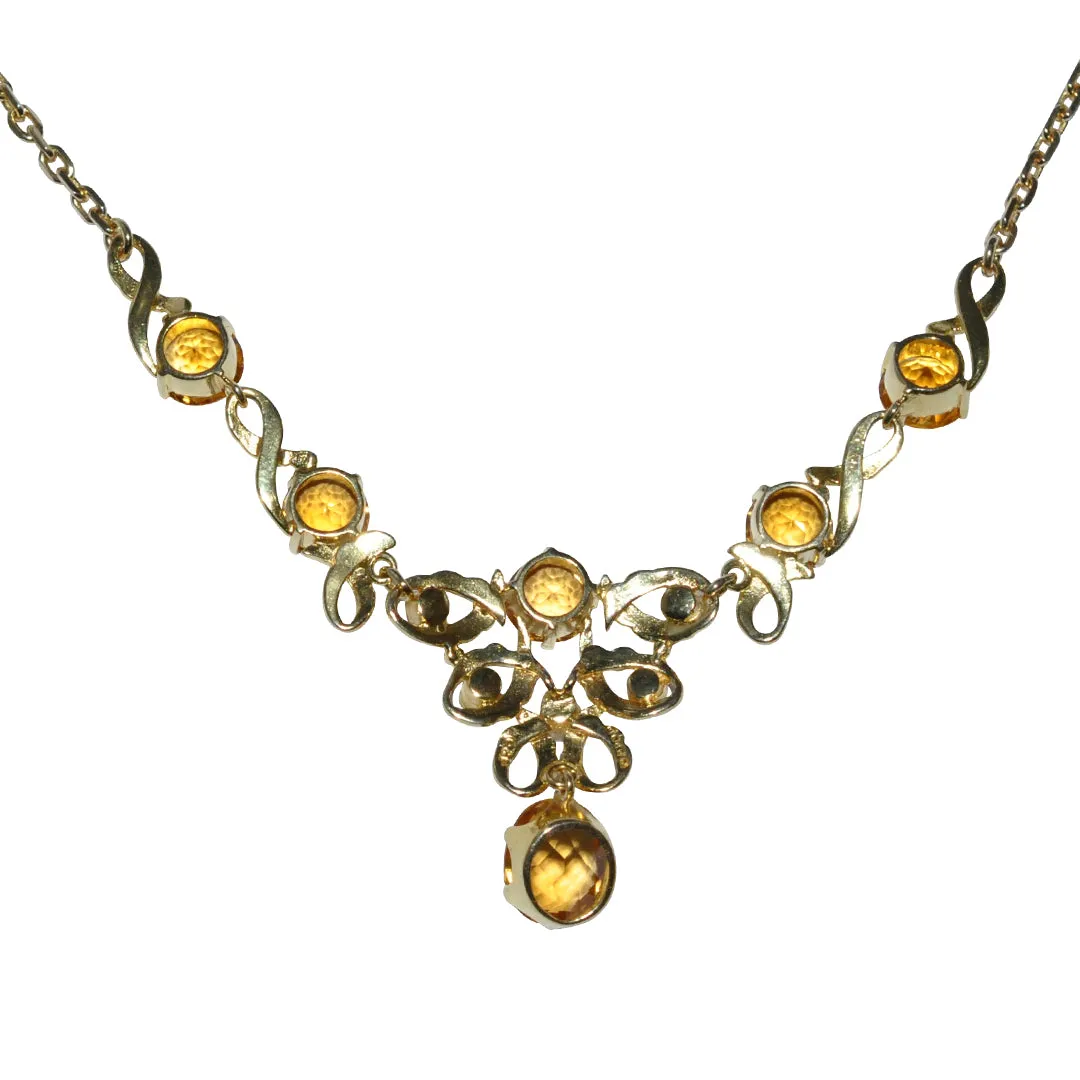 Citrine & Pearl Necklace