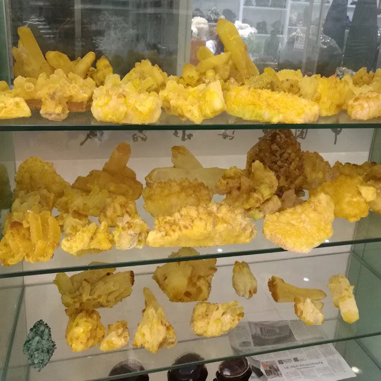 Citrine Cluster Citrine Cluster Rough Stone Ore Standard Ornaments